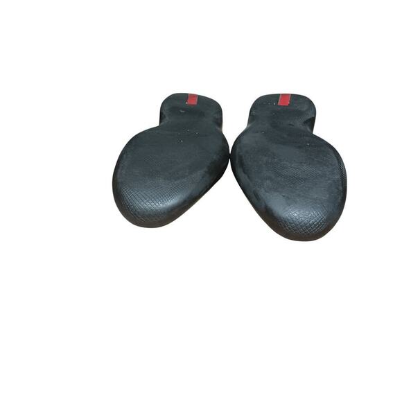 Archive 2000s Prada Sport Black Leather Loafers Shoes Size 39 Vintage Mens 6 W 8 - Picture 11 of 16